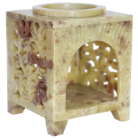Essential Oil and Incense Burner - Square, Round Arch